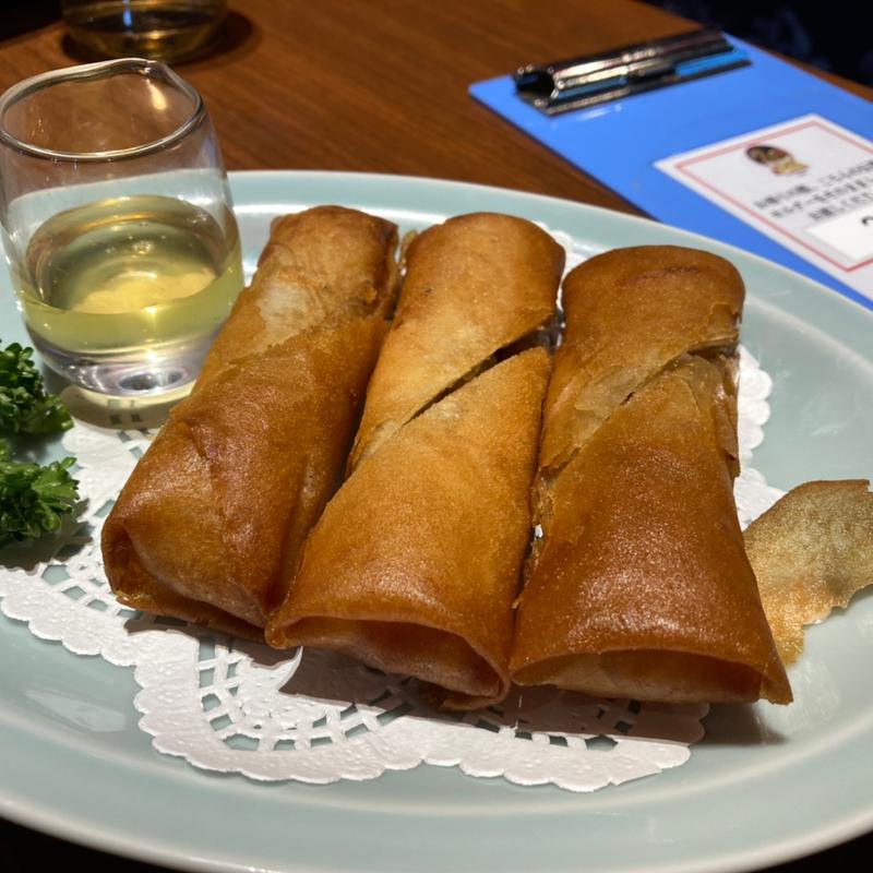 はちみつで食べる春巻き(銀座天龍 （ギンザテンリュウ）)