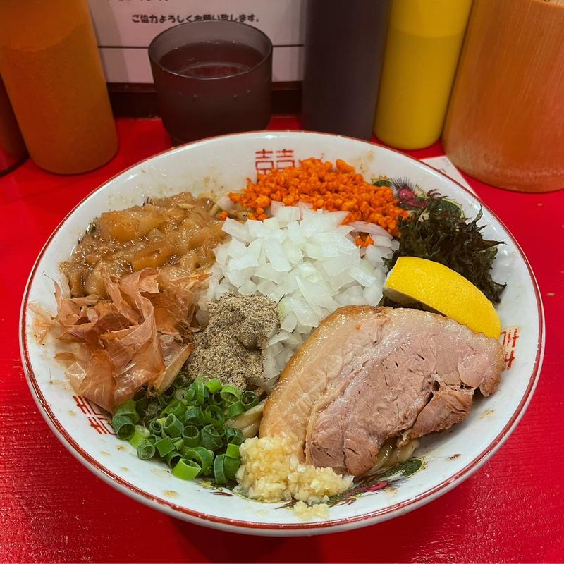 ニボニボまぜそば(ラーメン鷹の目 北千住)