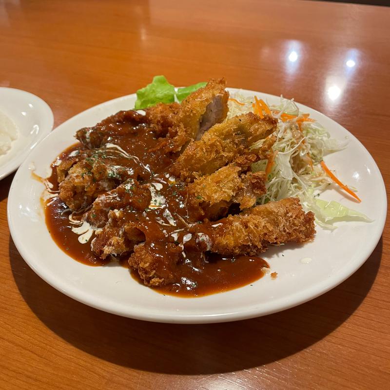 スーパージャンボチキンカツ(ハローコーヒー 麦野店)