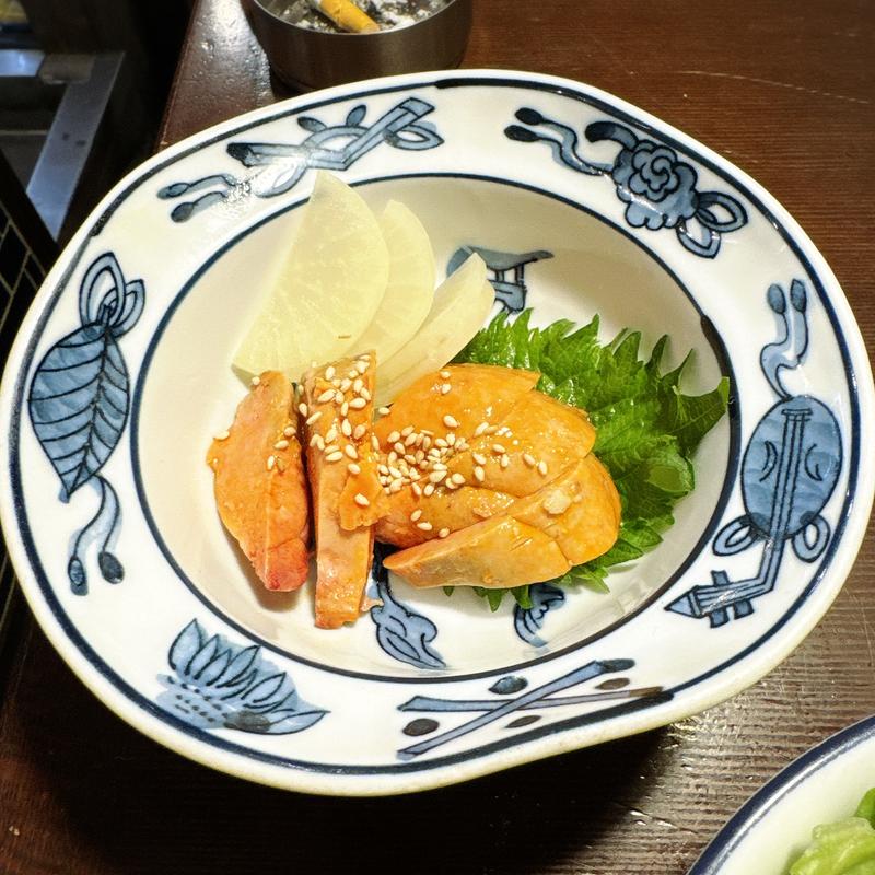 あん肝醤油漬(大衆酒場 チャン栓チャン)