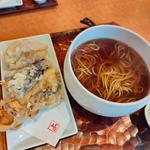 野菜天そば (温)