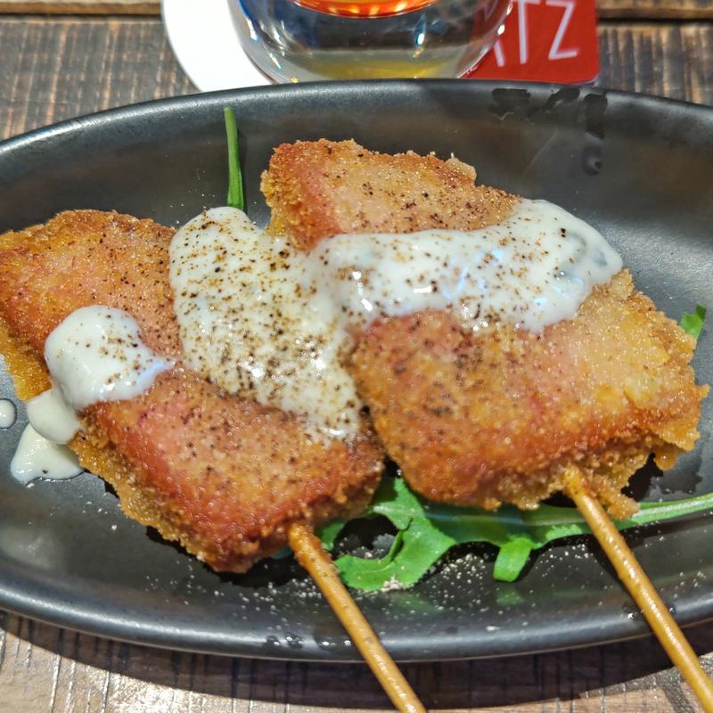 レバーケーゼ串揚げ(Schmatz beer dining shonandai 湘南台)