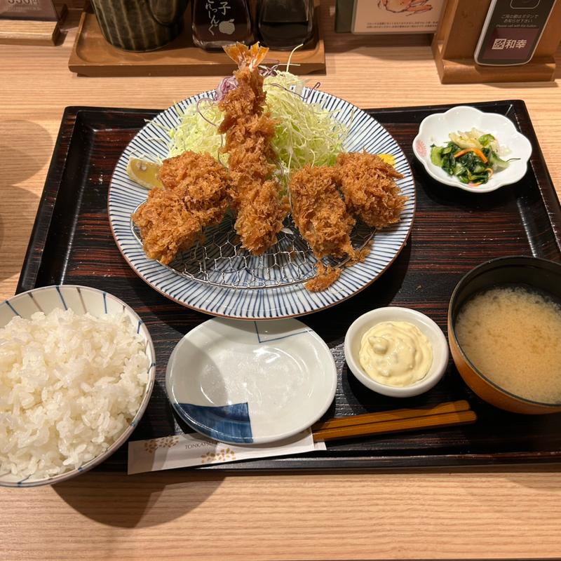 かき盛り合わせ御飯(和幸 伊勢丹会館新宿店)