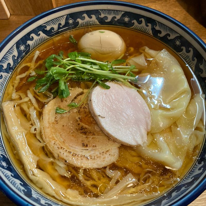 ワンタン麺(麺や笑華)