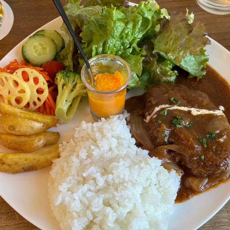 ハンバーグプレート(MF Kitchen カフェ＆ダイナー)