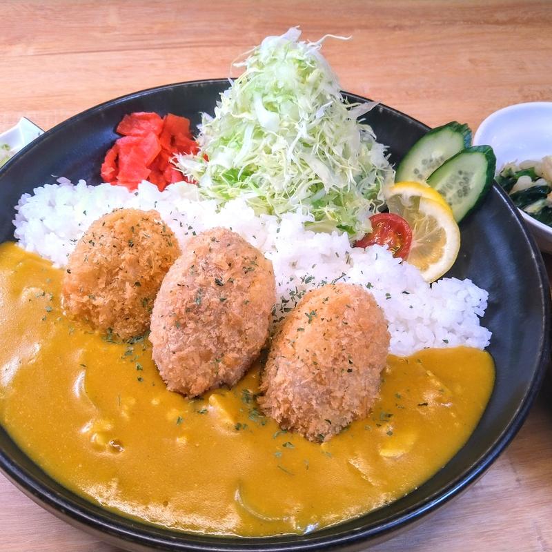 会津身知らず柿フライライスカレー(きちんとごはん虹)