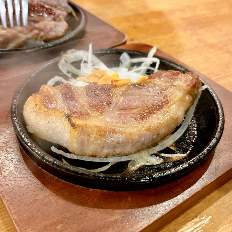 四元豚のポークステーキ(ビーフキッチンスタンド)