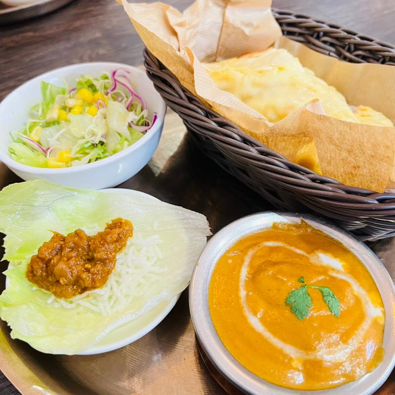 スリヤランチ　チーズナンセット(カトマンドゥカリー PUJA 吹田)