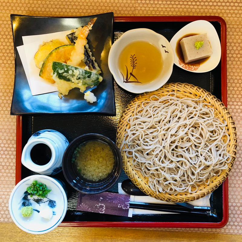お蕎麦の定食(藤のそば屋)