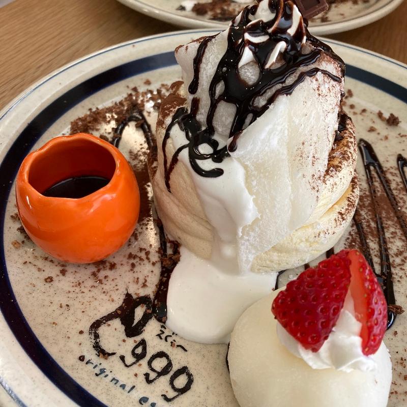 大福ショコラパンケーキ(えぐぅ～ カフェ 国分寺店 （eggg Cafe）)