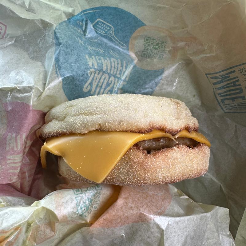 ソーセージマフィン(セット)(マクドナルド 赤穂フレスポ店)