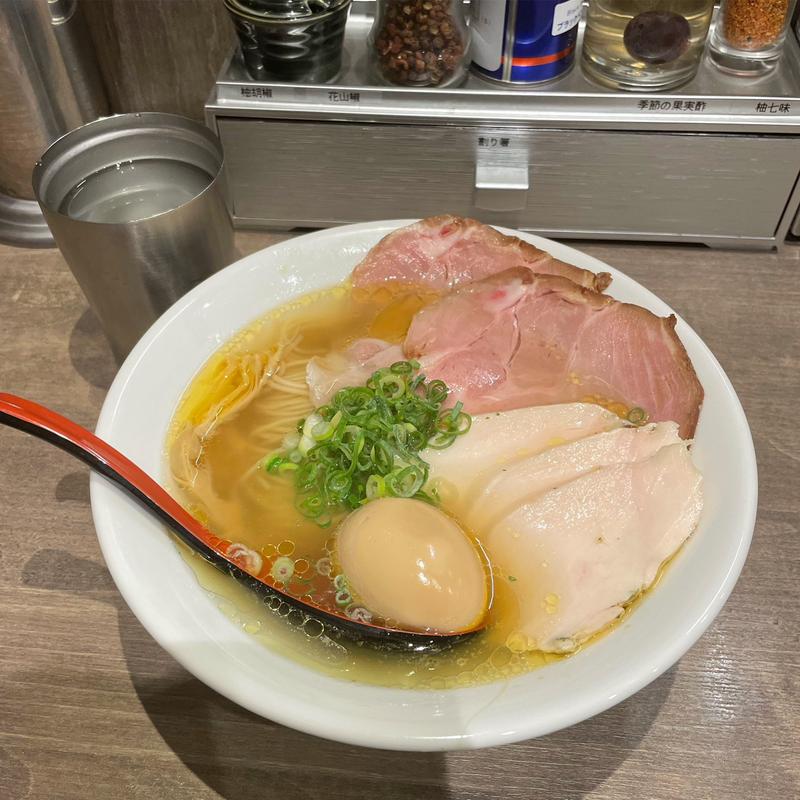 特製塩そば(自家製麺 竜葵 マルイ北千住店)