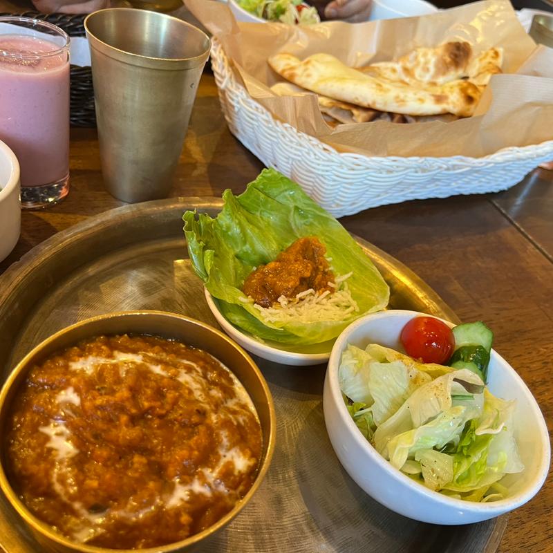 プジャランチ（チーズナン追加）(カトマンドゥカリーPUJA 高槻本店)