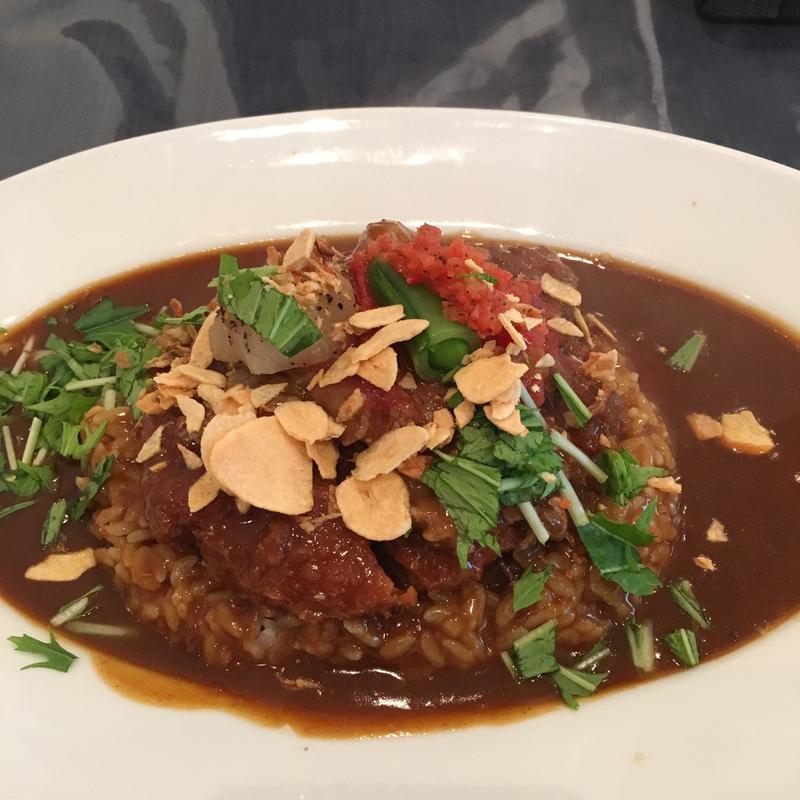 有機野菜と三元豚ロースカツカレー(太陽カレー)