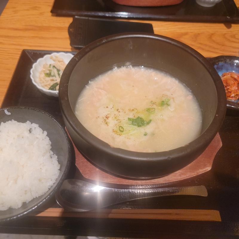 参鶏湯定食(発酵居酒屋５)