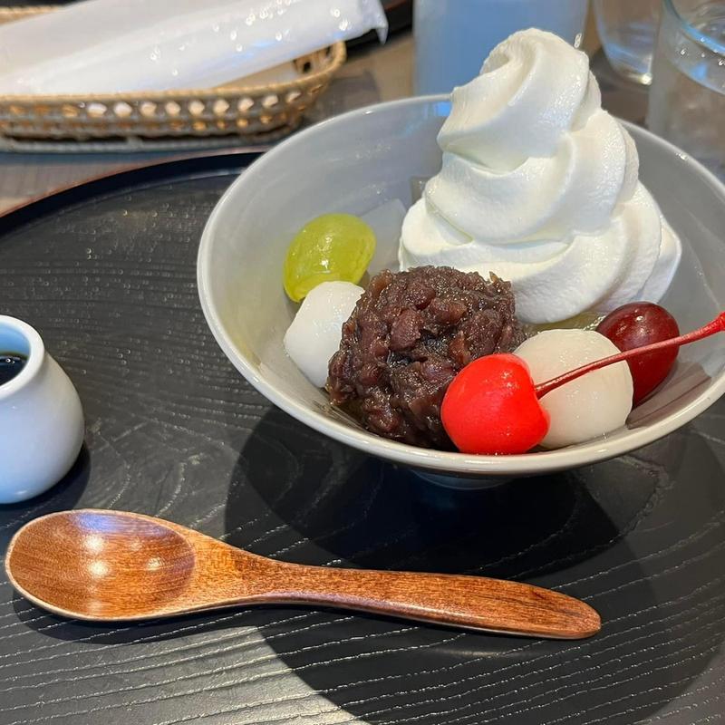 クリームあんみつ(和紅茶専門店Sankodo)