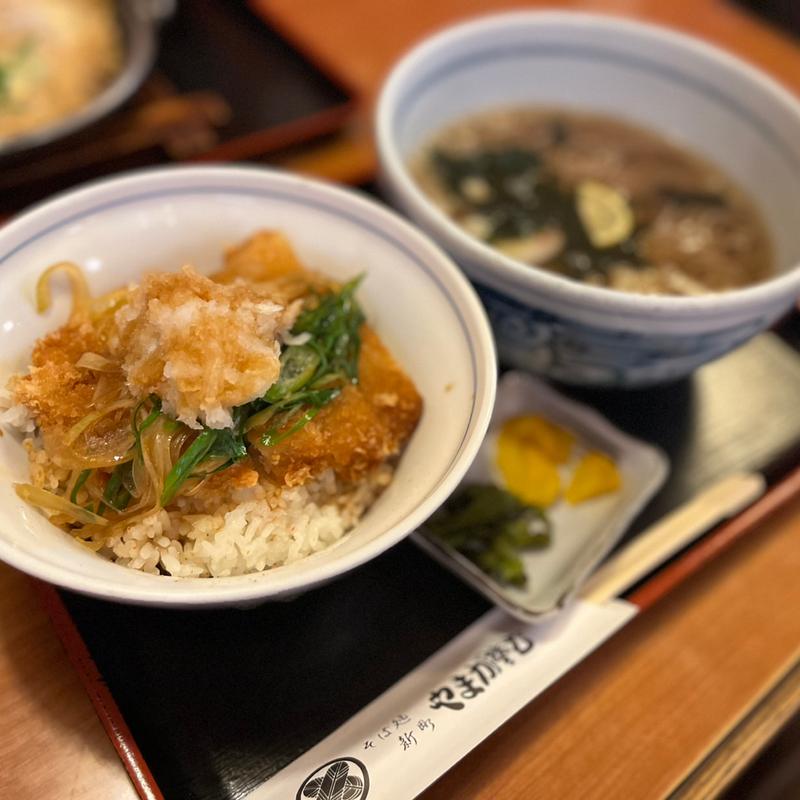 おろしカツ丼定食(ニハそばきよせ)