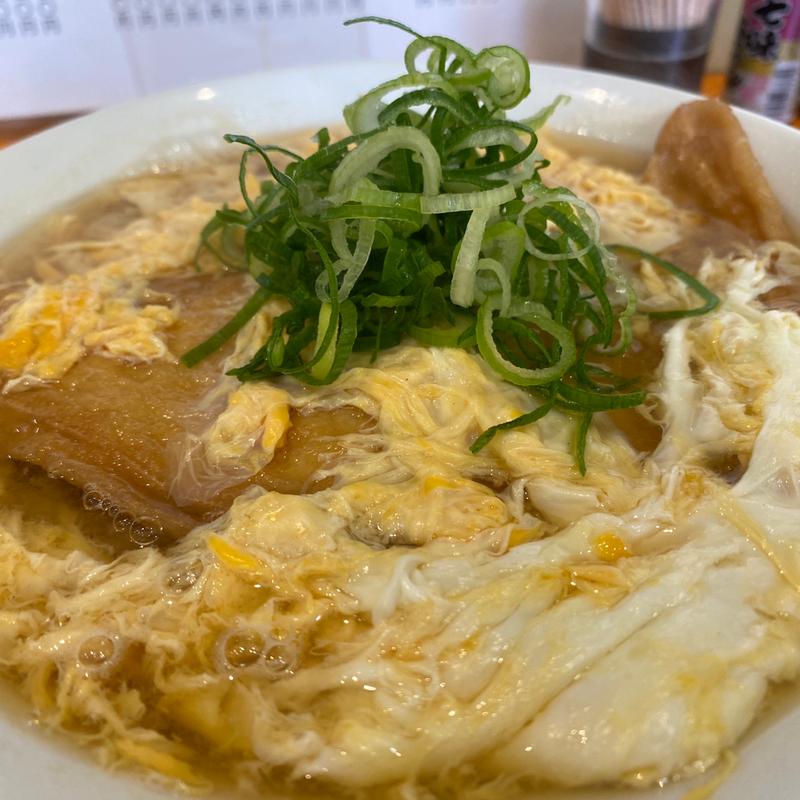 きつねうどんの玉子とじ(空飛ぶうどん やまぶき家)