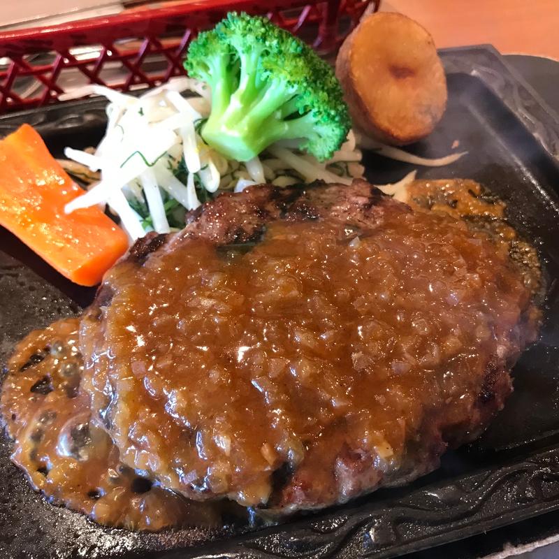 手作りハンバーグランチ170g(炭焼きレストランさわやか 富士錦店)