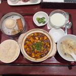 ◆土鍋麻婆豆腐セット～土鍋麻婆豆腐点心三種スープ漬物杏仁豆腐～