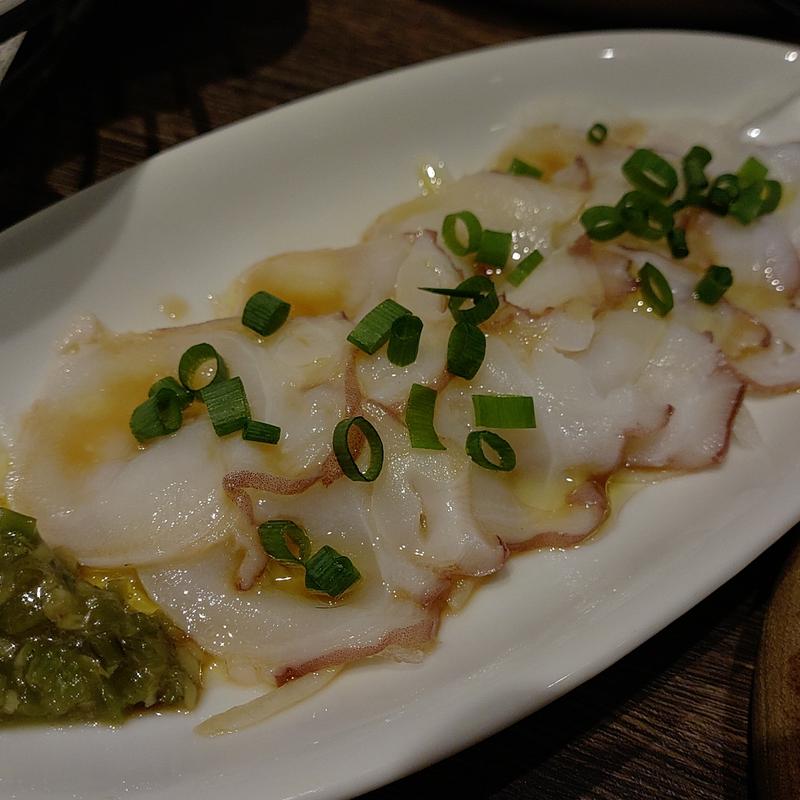 タコのカルパッチョ(The PREMIUM MALT’S HOUSE)