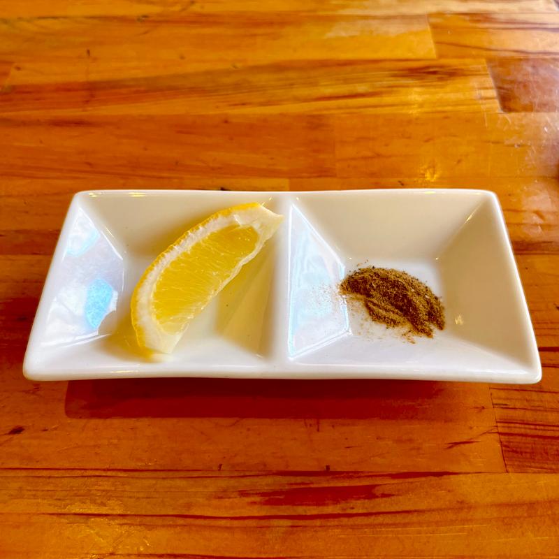 濃厚用レモン＆魚粉(中華そば山下)