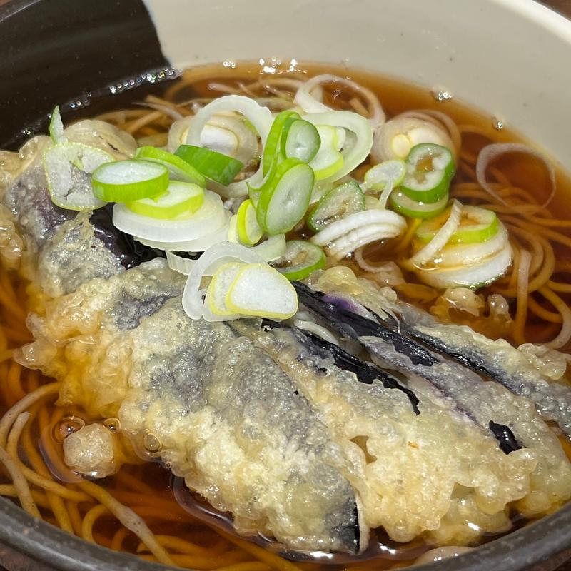 茄子天そば(大橋や)