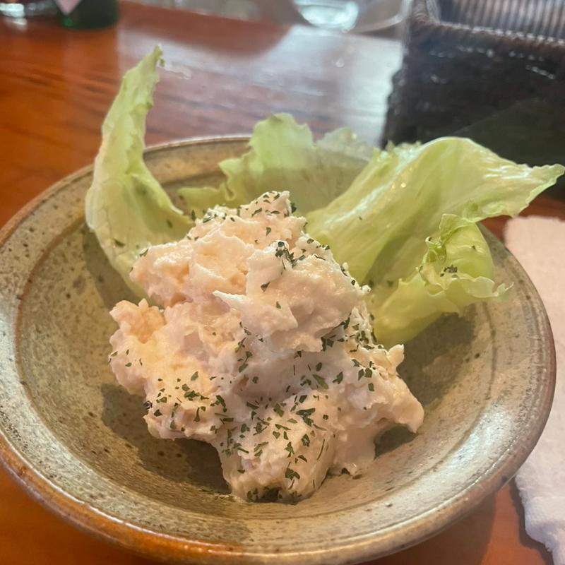 お通し(ポテサラ)(ダイニングバーTOY-BOX)