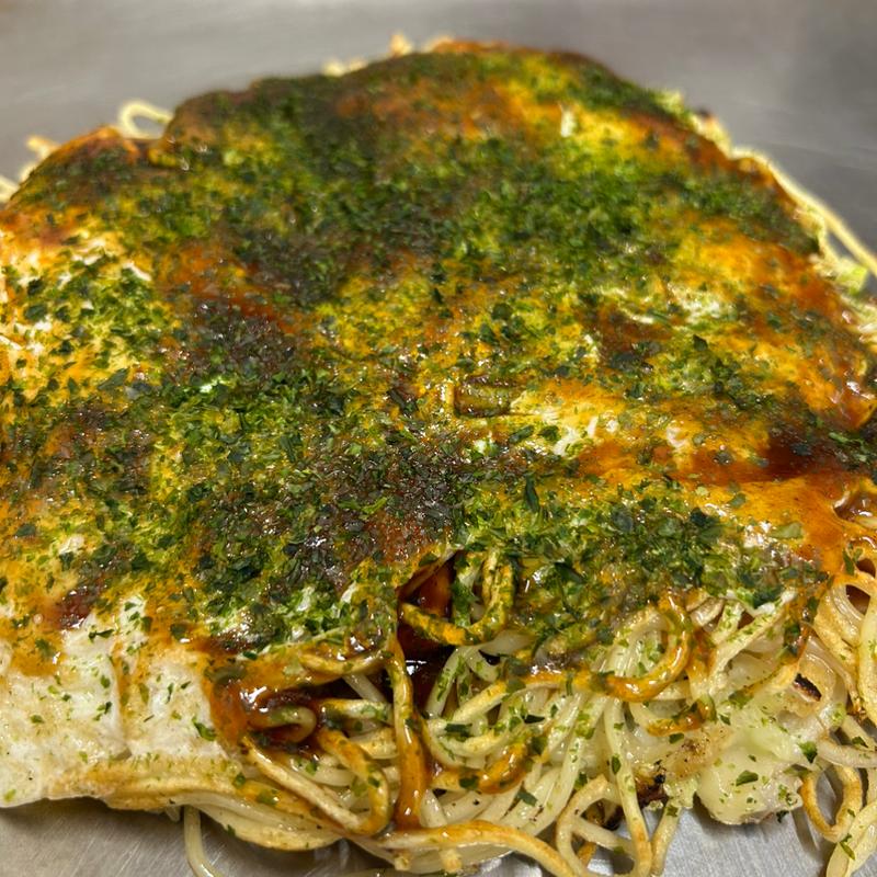 そば肉玉＋イカ天(お好み焼 ひろしちゃん )