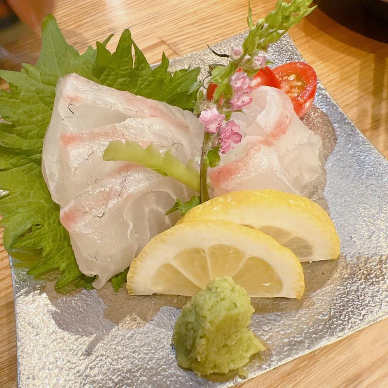 真鯛のお刺身(焼とりダービー)