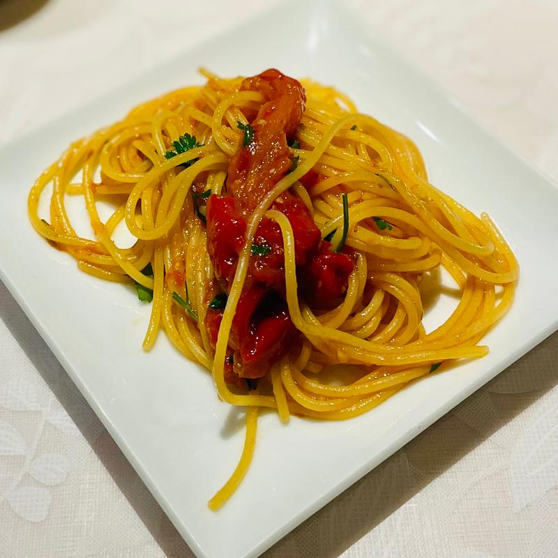 ディナーコース(フレッシュバジルとトマトのパスタ)(ヴェンティクワットロ （Venti quattro）)