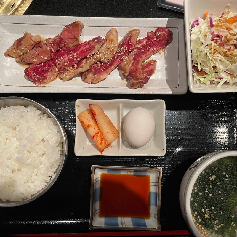 和牛カルビランチ(炭火亭)