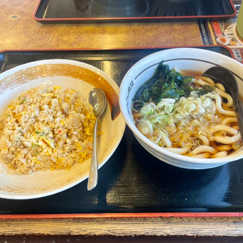 チャーハンAセット(山田うどん食堂 中宗岡店)