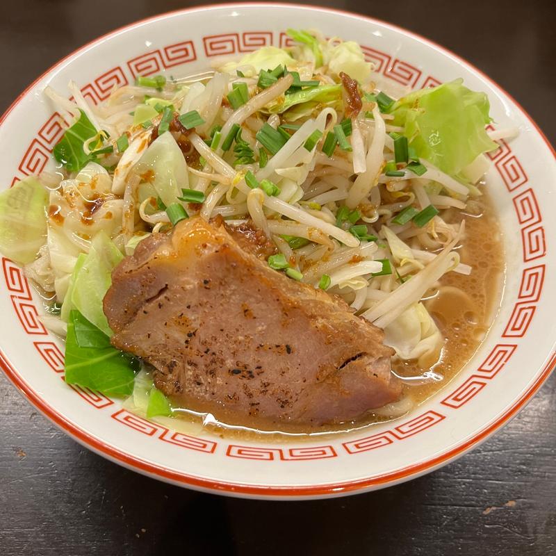 豚骨醤油和えそば(博多とんこつ 豚の足跡)