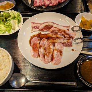 カルビ&豚トロ定食(もりちゃん 御茶ノ水店 )