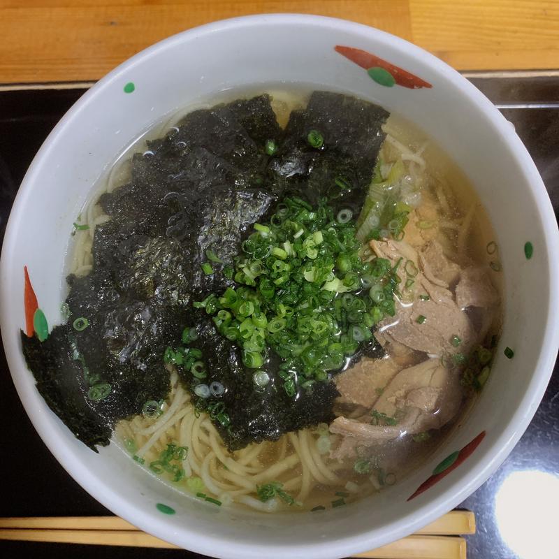 地鶏そば（温）(そば処 松本)