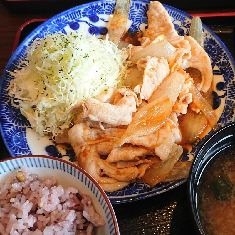 生姜焼き定食(ろくまる大食堂)