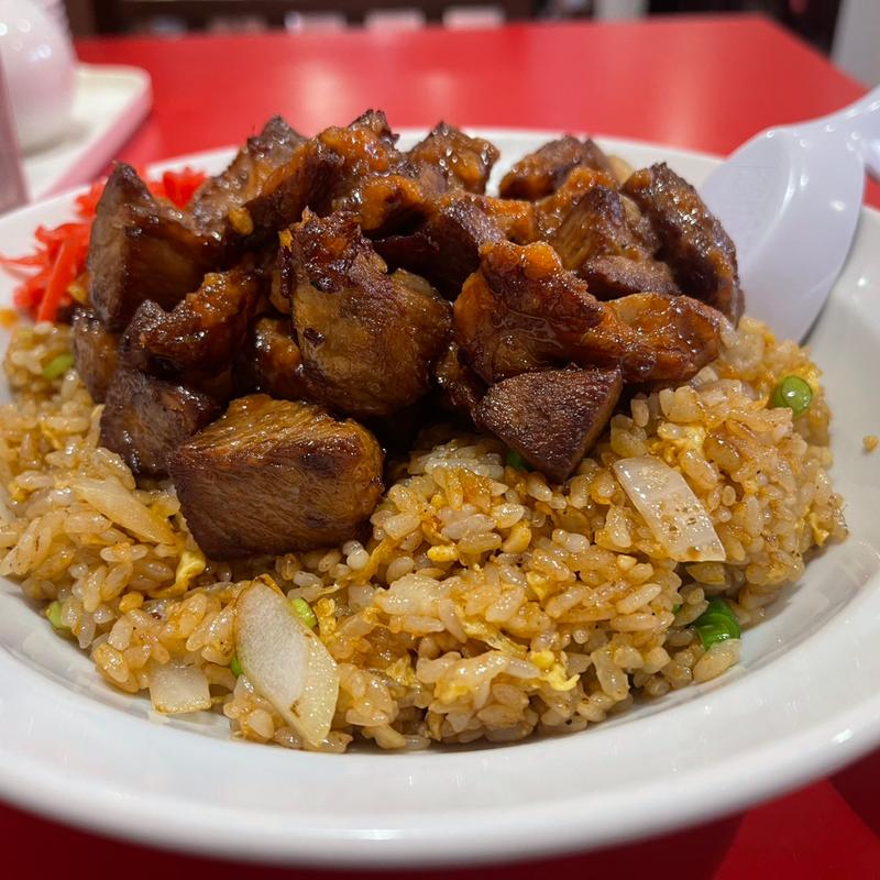 ニンニク肉肉肉チャーハン　チャーハン大盛り(大阪王将 学芸大学店 （オオサカ オウショウ）)