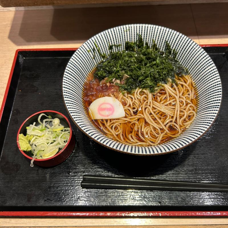 国産海苔そば(そばいちエキュート赤羽店)