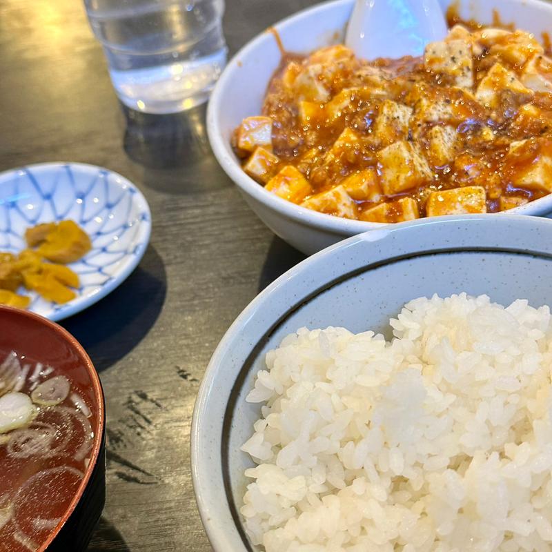 麻婆豆腐定食(綿徳)