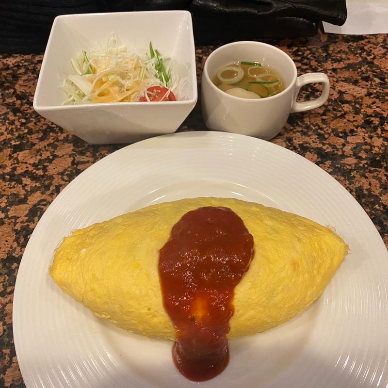 チキンオムライス(洋食 ふくもと)