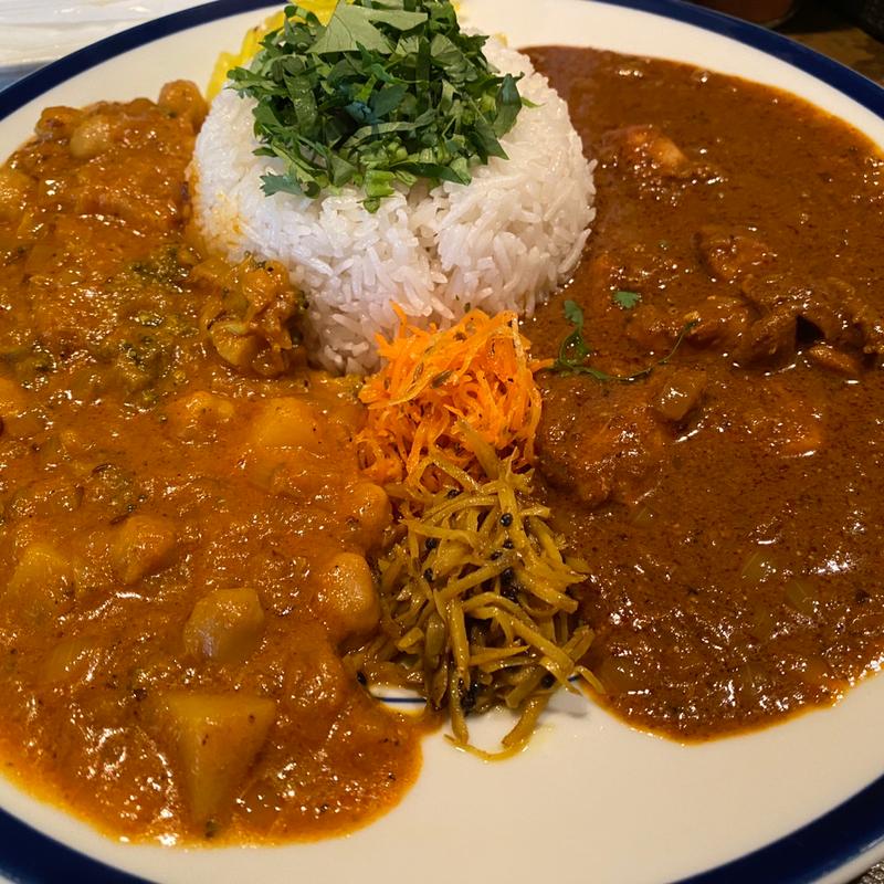 2種盛りあいがけ(kaokoi curry 渋谷)