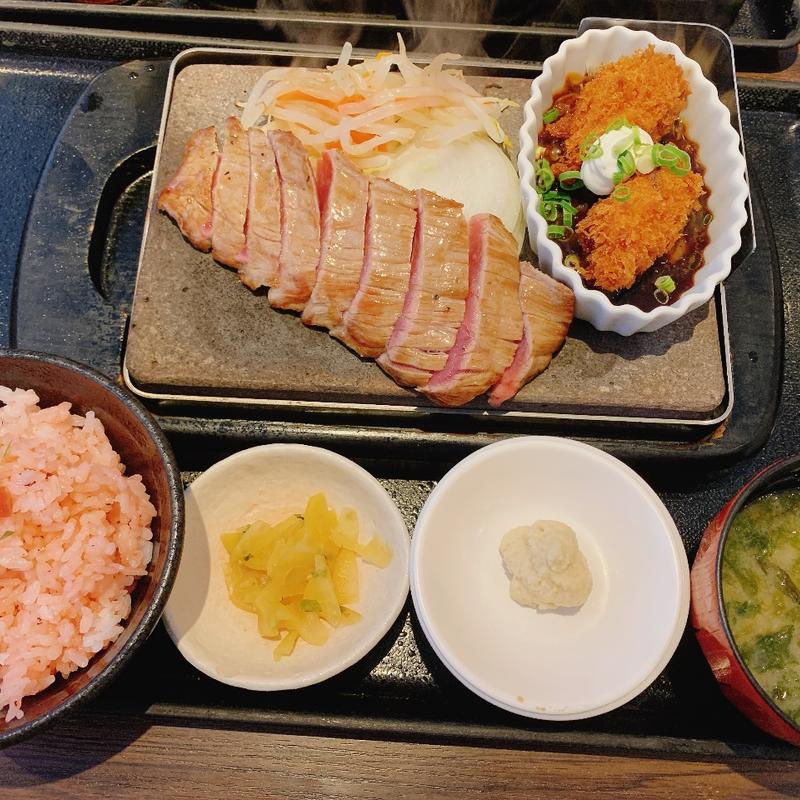 カキフライランチ(石焼きステーキ贅 長岡古正寺店 （ゼイ）)