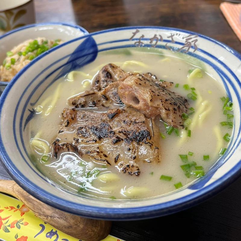 炙り軟骨ソーキそば(なかざ家)