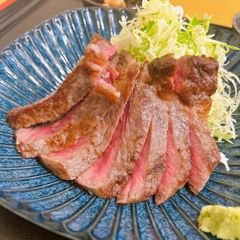 国産 サーロインステーキ定食(酒房はじかみ)