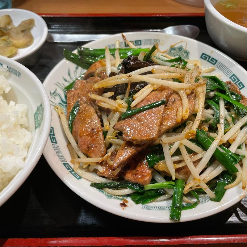レバニラ炒め定食(中華一番 大宮東口店)
