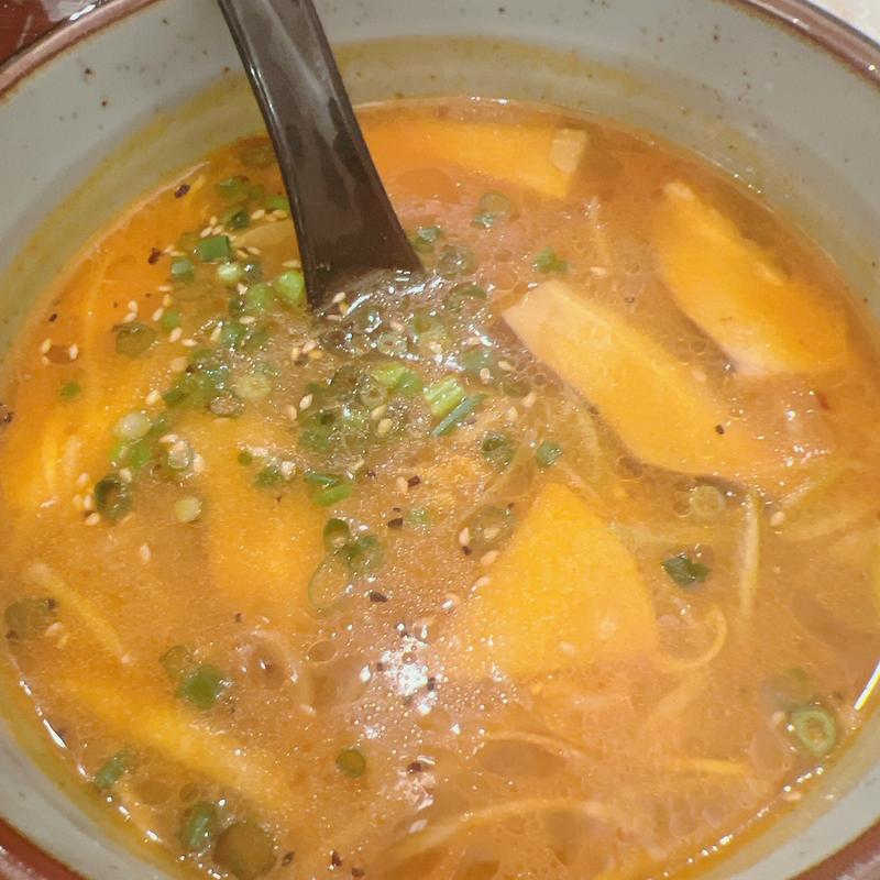 ユッケジャンスープ(七厘いちわ豪徳寺店)