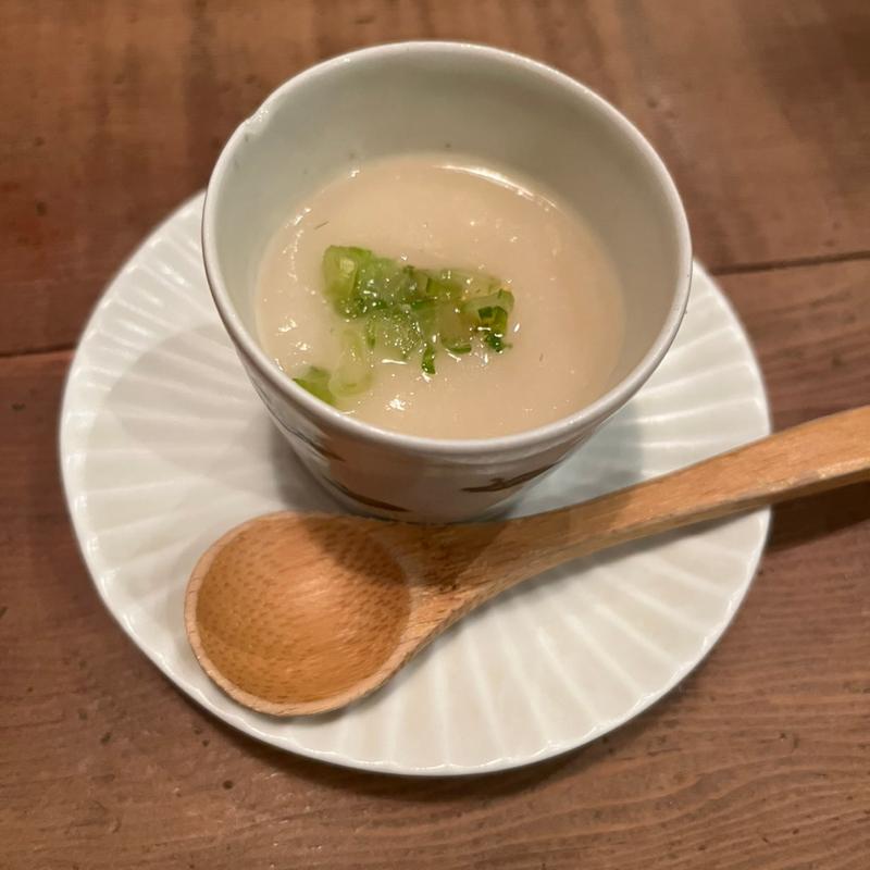 つきだし　カブのポタージュ(ぷーれ)