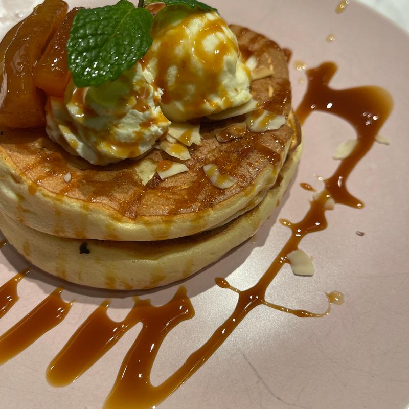 ｷｬﾗﾒﾙﾘﾝｺﾞﾊﾟﾝｹｰｷ2枚(高木珈琲 M'av行徳店)