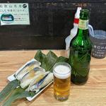 福原さんスペシャル＋瓶ビール×1＋早寿司×3(麺屋 丈六)